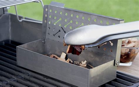 metal grill box|BBQ Smoker Box .